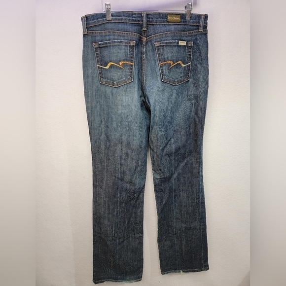 David Kahn Lauren Bootcut Mid Rise Denim Jean Women's Size 12 Color Manhattan - Picture 4 of 11